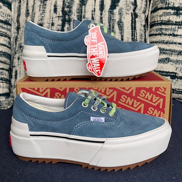 Vans Other - Vans Era Stacked Multi Lace Cementbl True White Mens Platforms